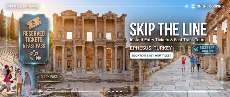 Fast-track entry to Ephesus, Turkey — instant entry tickets, priority lane and quick pass with a licensed local guide