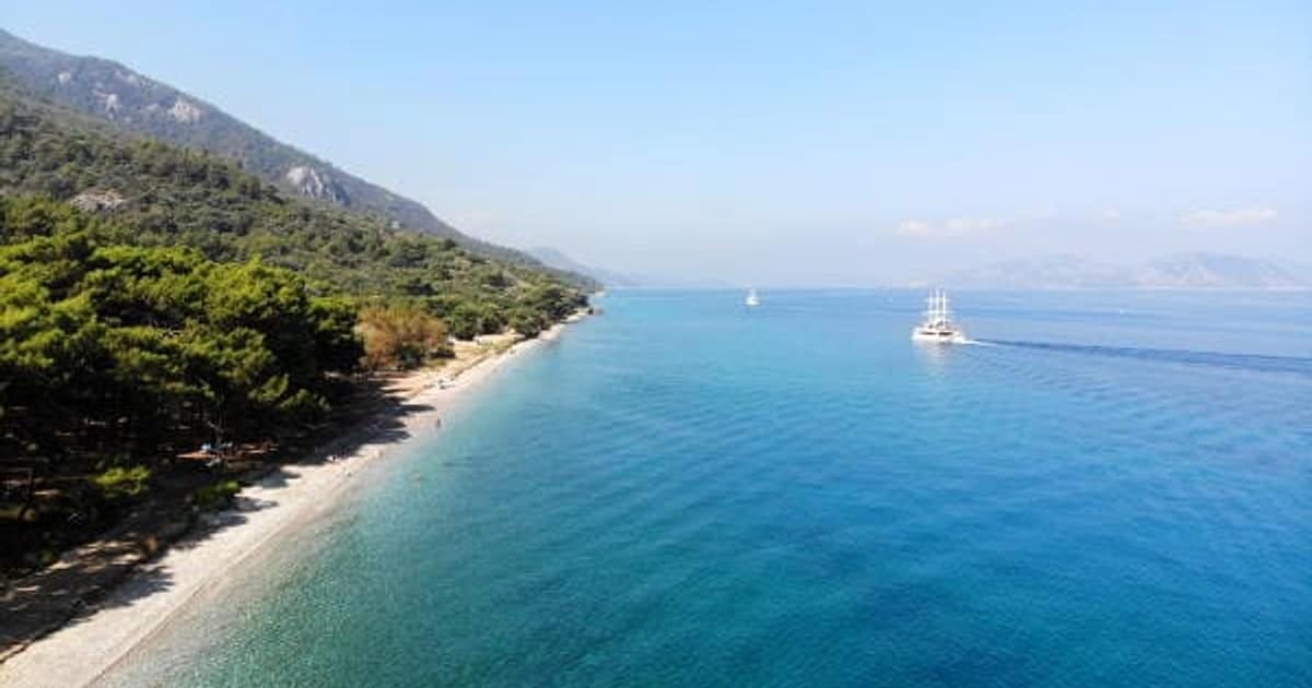 The harbour town of Kuşadası on the Aegean coast