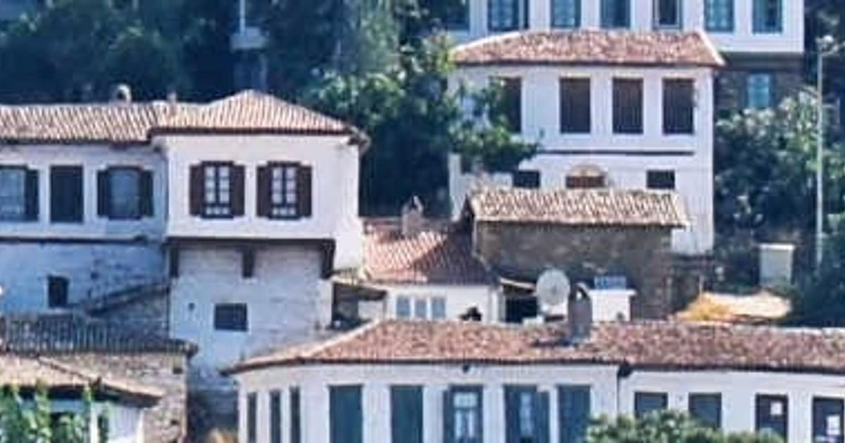 Stone houses of Şirince village on the hillside above Ephesus